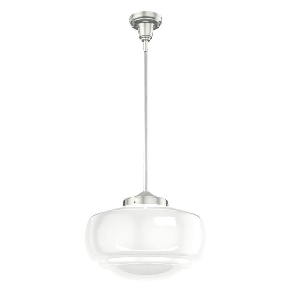Saddle Creek 1 - Light Single Schoolhouse Pendant with Glass