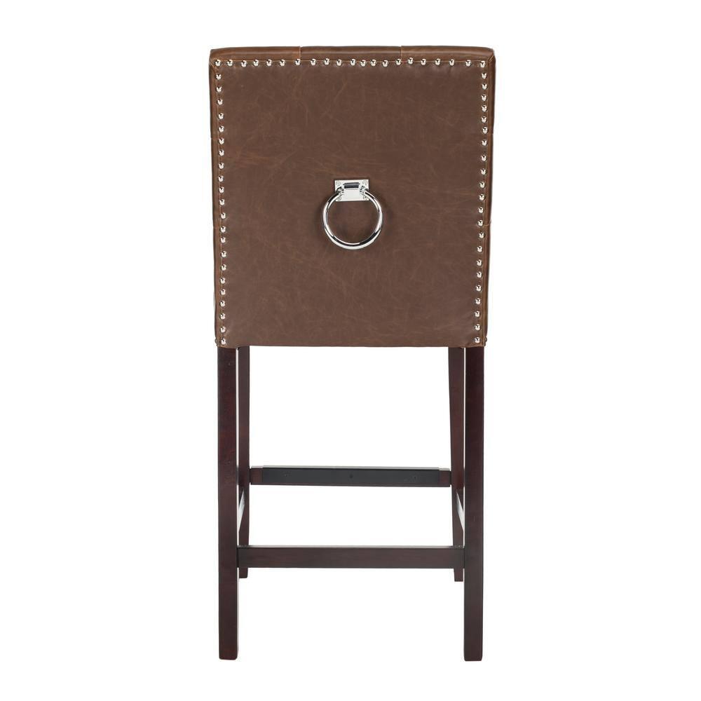 Nikita Counter Stool (Set of 2) - BST6303 - Brown/Espresso - Safavieh