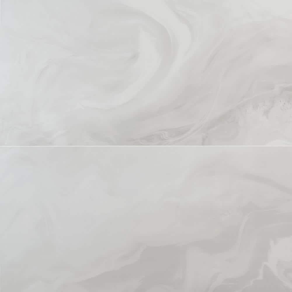 Savannah 23.62 in. x 47.24. in Polished Porcelain Marble Look Floor & Wall Tile (15.49 Sq. Ft./Case)