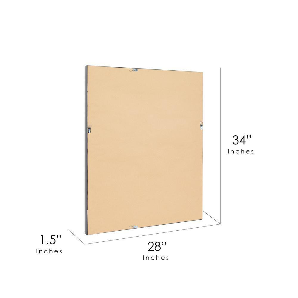 Head West Oil rubbed Bronze Framed Beveled Accent Wall Vanity Mirror - 28 x 34