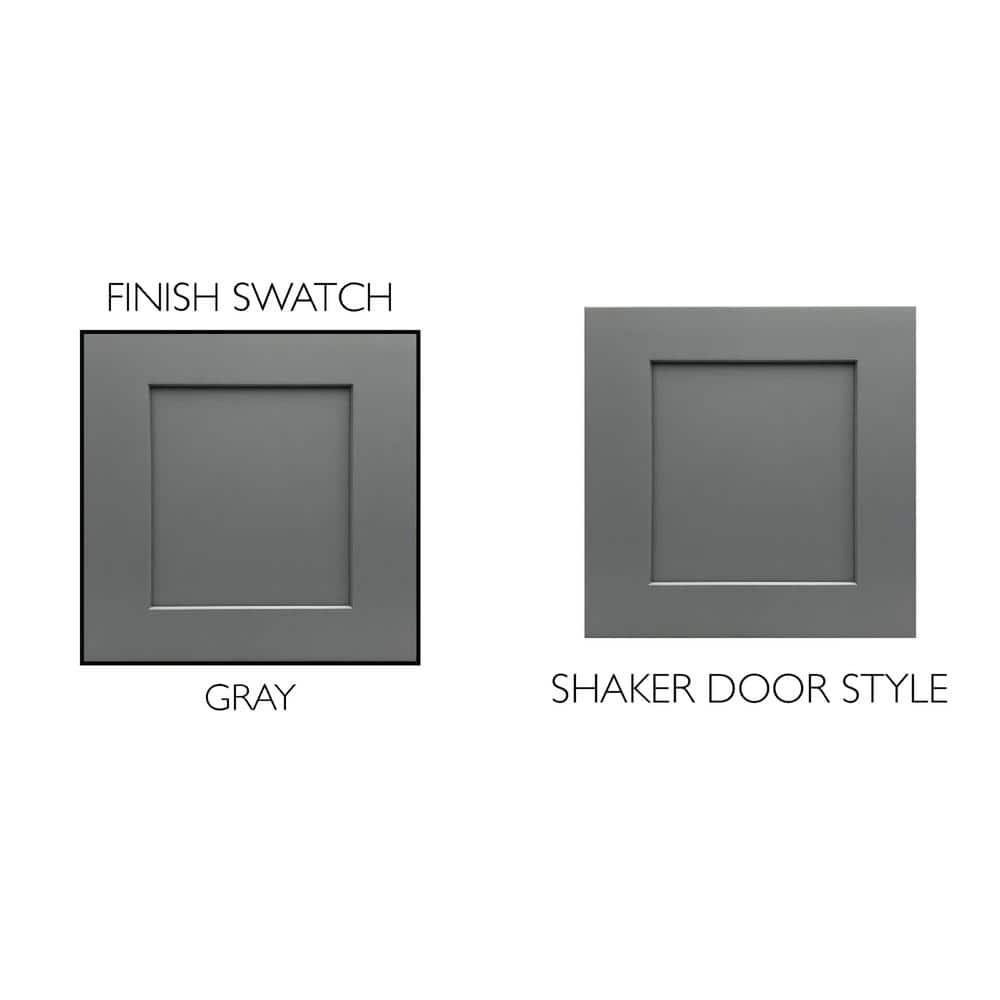 Design House Brookings 60 Inch Bathroom Vanity, Ready to Assemble, Solid Wood, Sherwin Williams – Design House, 599019-