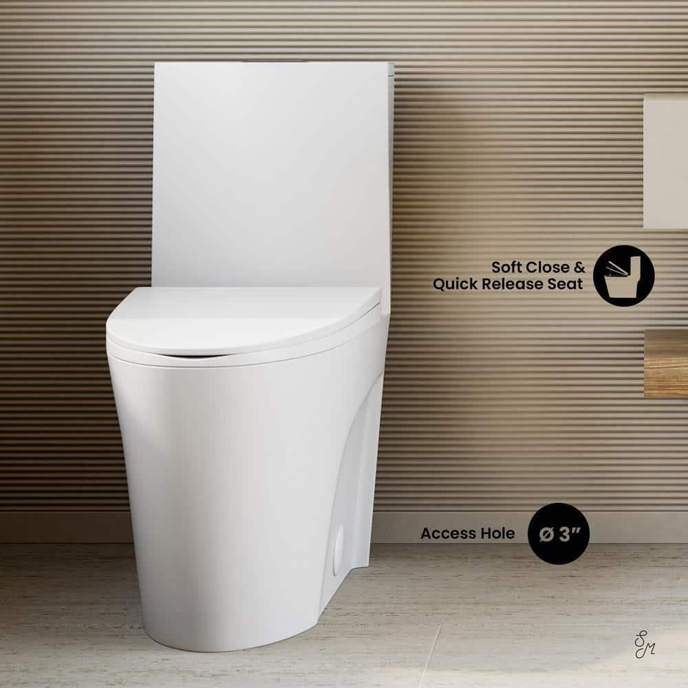 St. Tropez One Piece Elongated Toilet Dual Vortex Flush 1.6 GPF