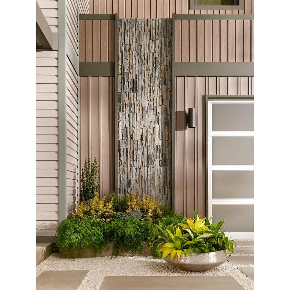 Kichler 2 -Light 15-in H Bronze Hardwired Outdoor Wall Light