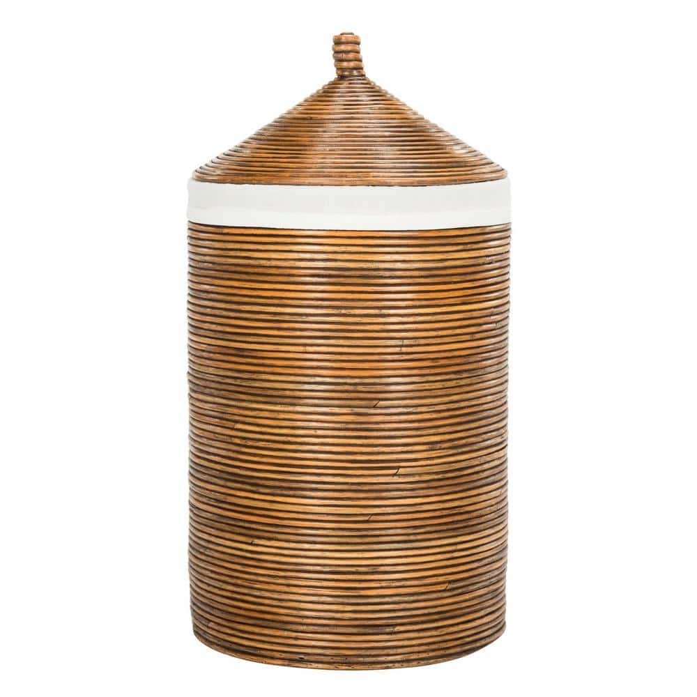 Safavieh Wellington Nautical Rattan Storage Hamper with Liner