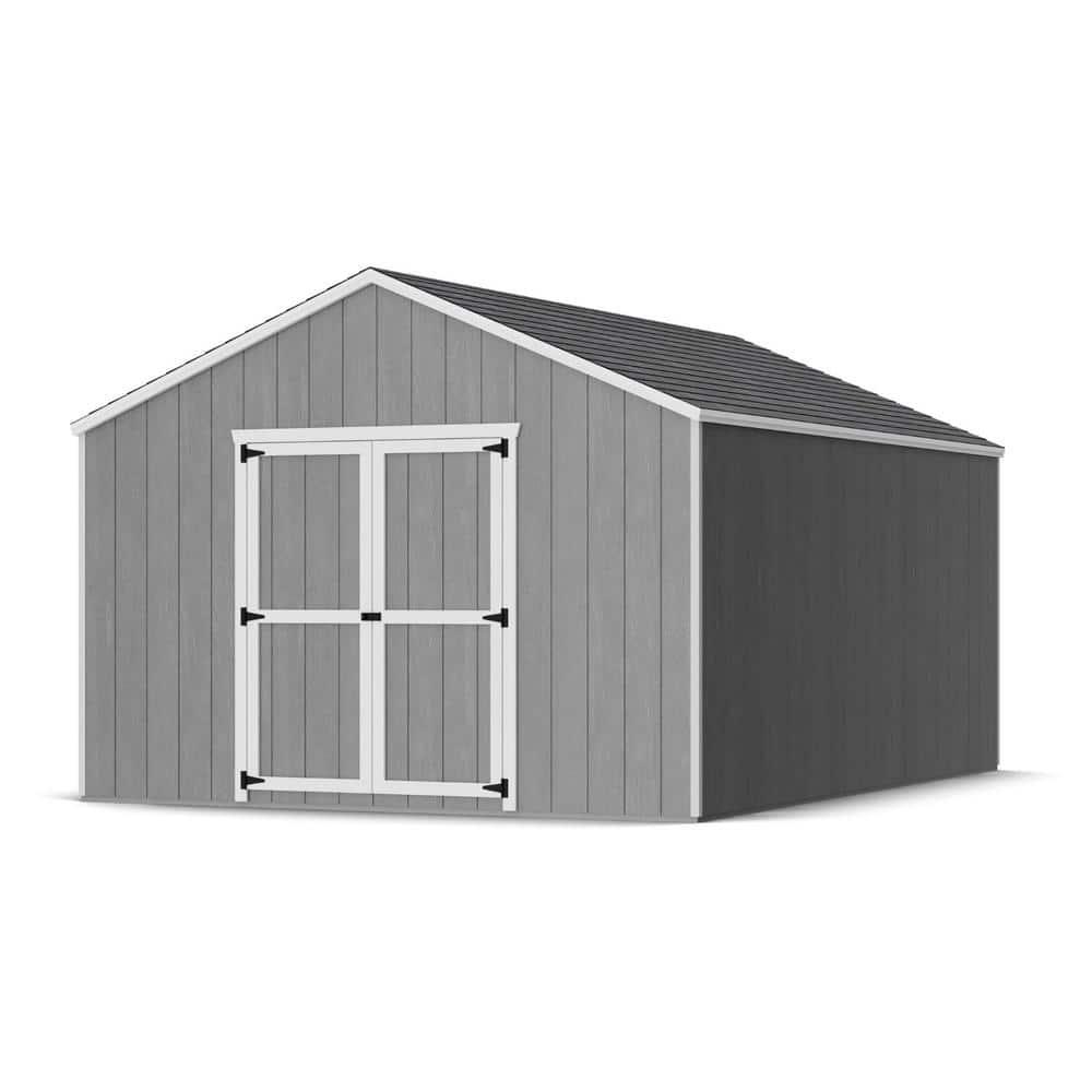Little Cottage Co. 12x16 Value Gable Shed, Outdoor Wood Storage Do-It-Yourself Precut Kit