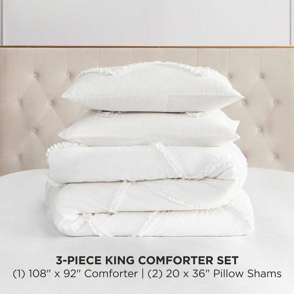 Juicy Couture Juicy Couture Diamond Ruffle Reversible Comforter & Shams Bedding Sets