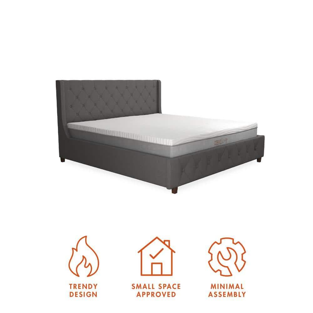 CosmoLiving by Cosmopolitan Mercer Tufted Upholstered Platform Bed
