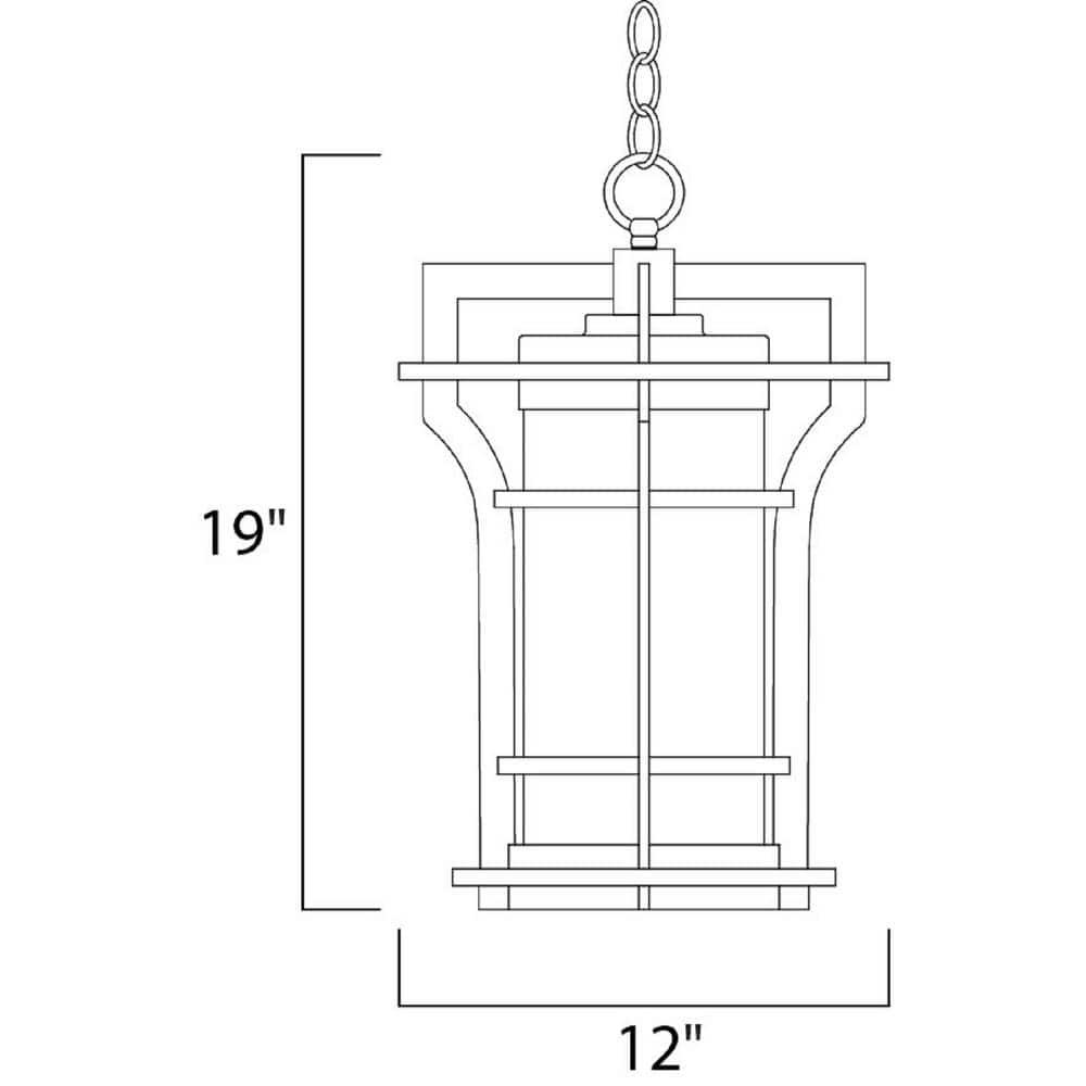 Maxim Lighting Oakville 1 - Light Pendant in  Black Oxide