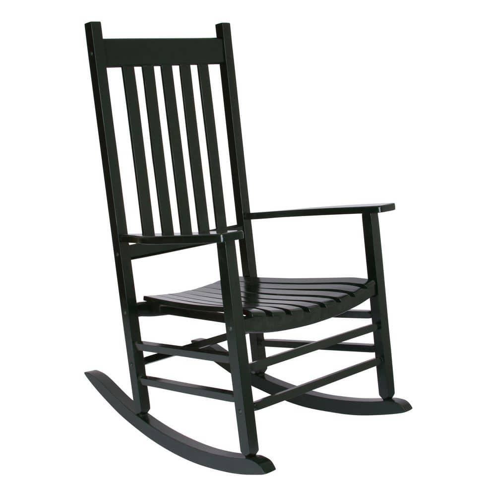 Shine Company Traditional Hardwood Indoor/Outdoor Patio Porch Rocker in Green