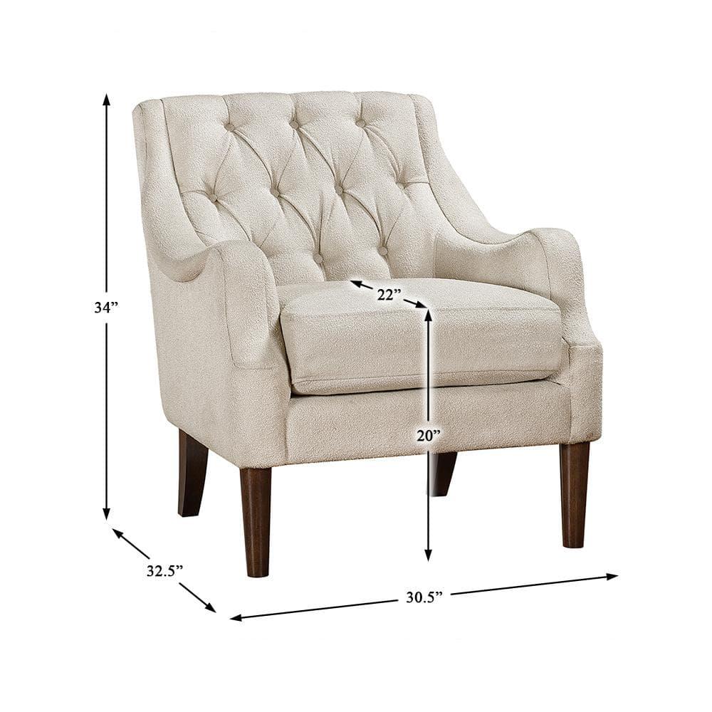 Lexicon Stella Boucle Accent Chair in Beige