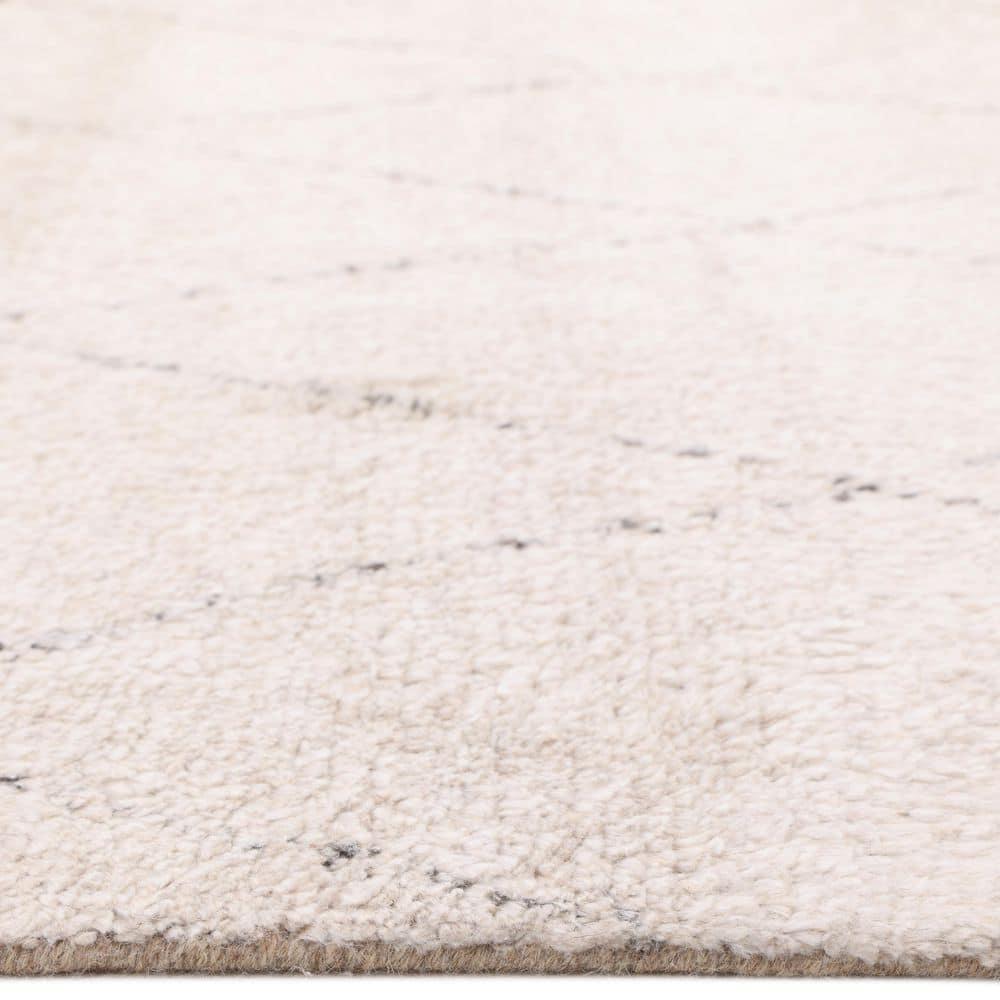 Ferra Hand-Knotted Wool-Blend Moroccan Style Shag Rug - 5' x 8'