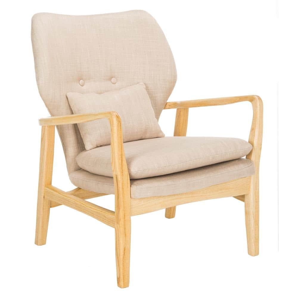 Tarly Accent Chair - ACH9500B - Beige/Natural - Safavieh
