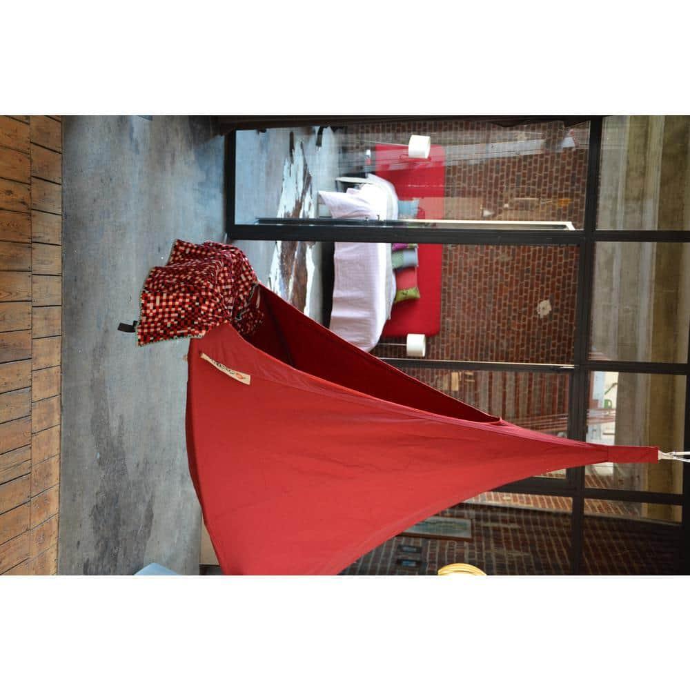 The Hamptons Collection 60” Red Heavy Duty Hanging Cacoon Chair with Hanging Hardware