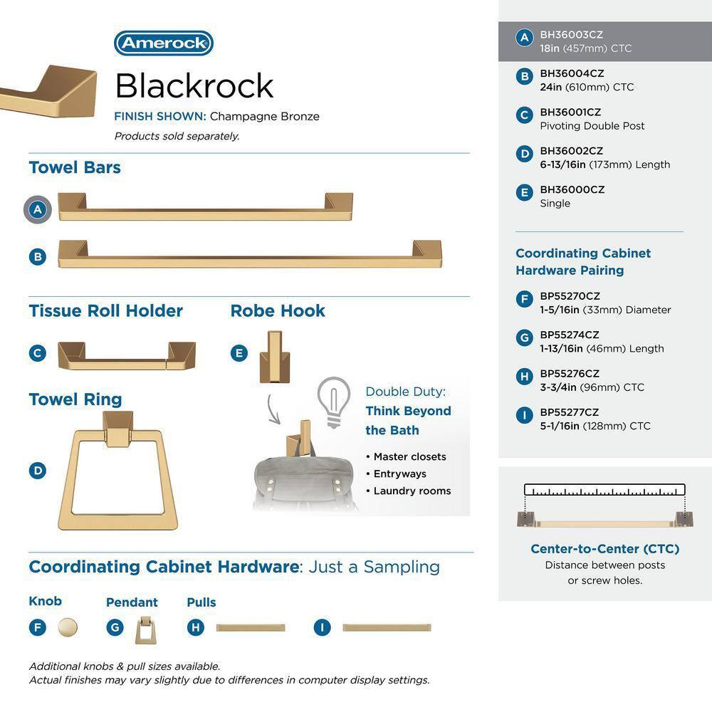 Blackrock 19.87" Wall Mounted Towel Bar