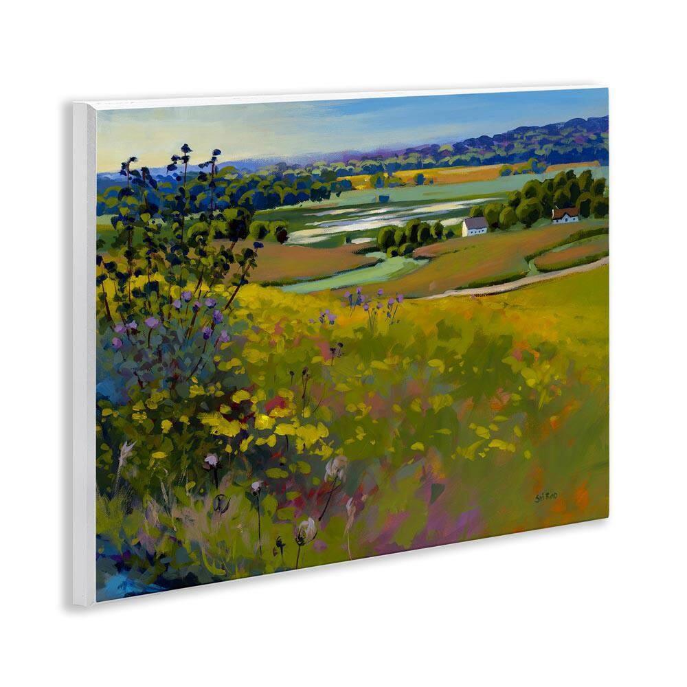 Stupell Industries Country Cottages View Landscape & Nature Painting Unframed Art Print Wall Art, 14 x 11