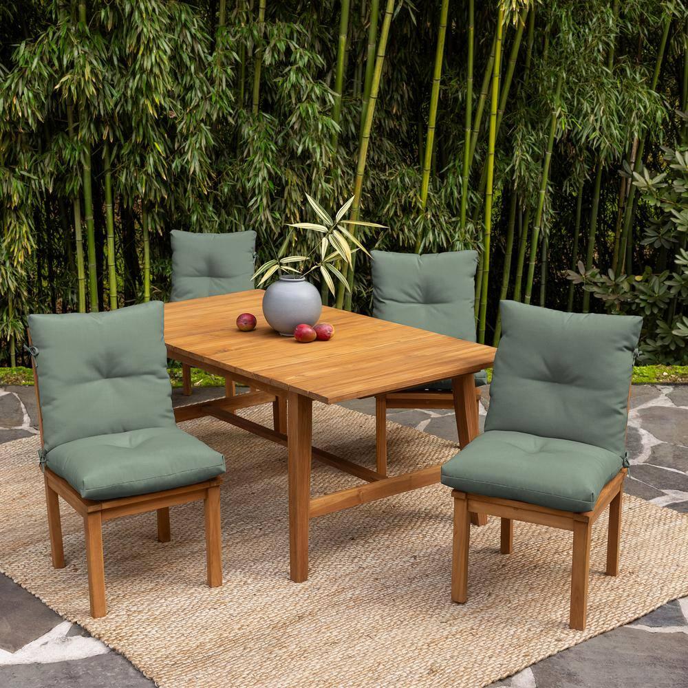 ARDEN Arden earthFIBER Plush Modern Tufted Polyfill Dining Chair Cushion, 21 x 40 (Set of 2)