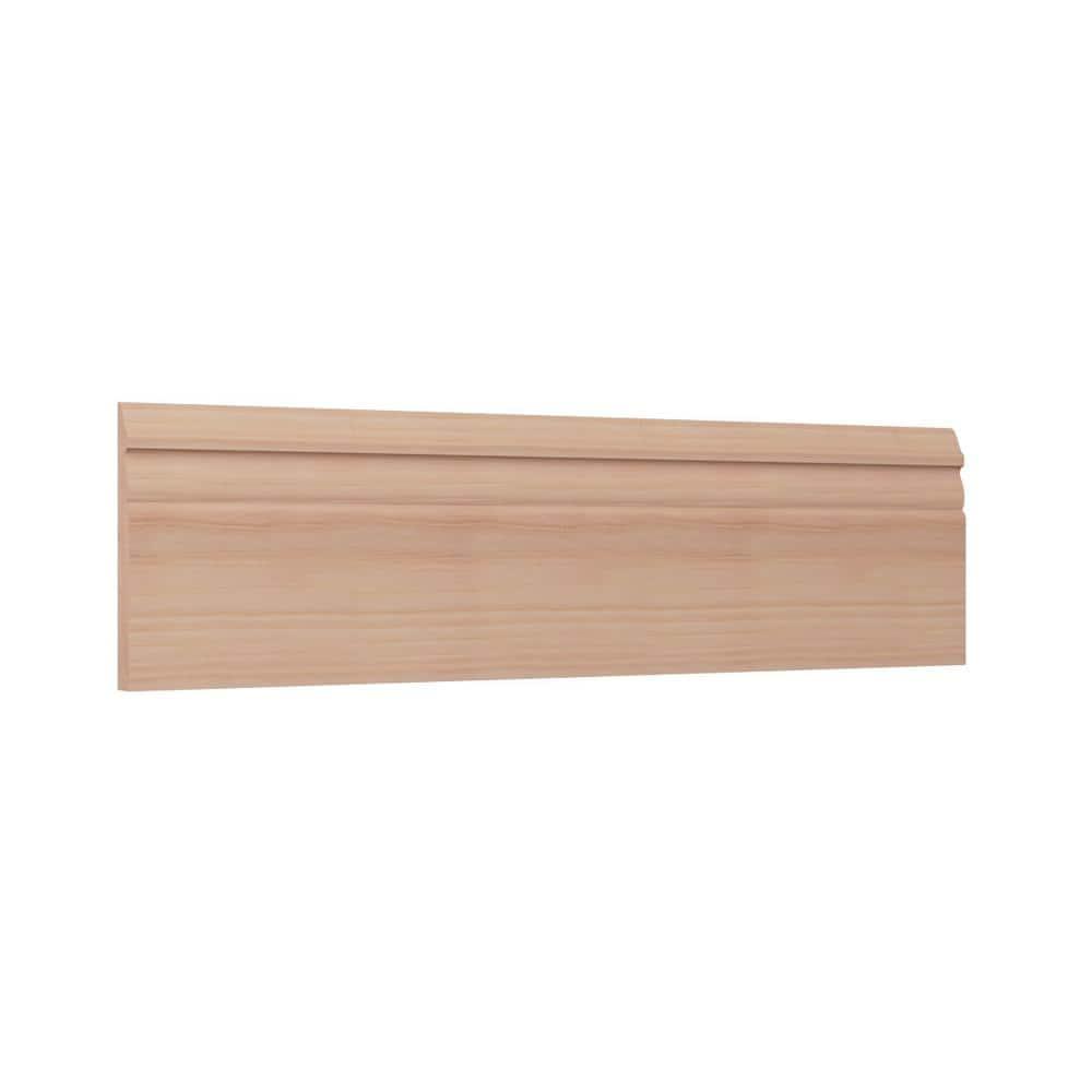 WM518 0.56 in. D x 5.25 in. W x 96 in. L Wood Cherry Baseboard Moulding