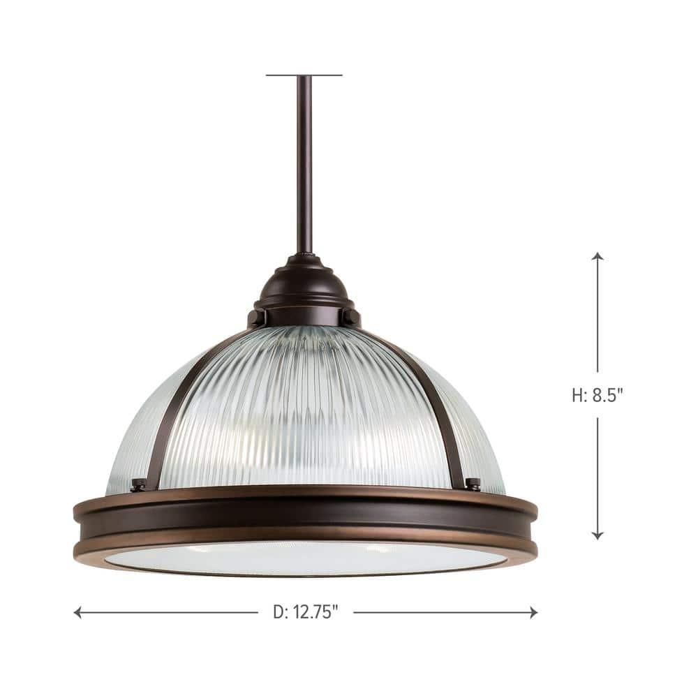 Autumn Bronze Prismatic Glass 2-Light Pendant