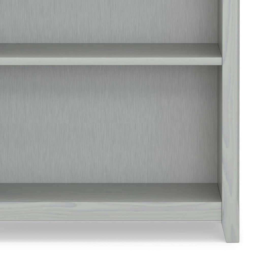 Simpli Home Amherst 30"W Solid Wood 5 Shelf Bookcase with Adjustable Shelves