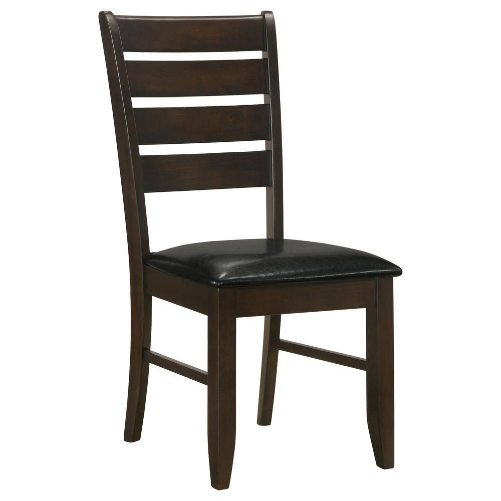 Ladder Back Side Chairs Cappuccino And Black (set Of 2) (Set of 2)