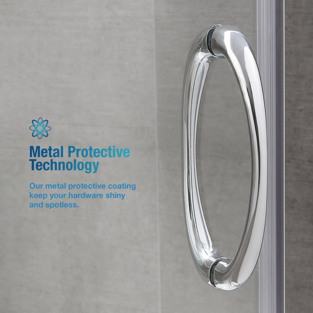 OVE Decors Breeze 44 in. Round Shower Kit w/ Clear, Base