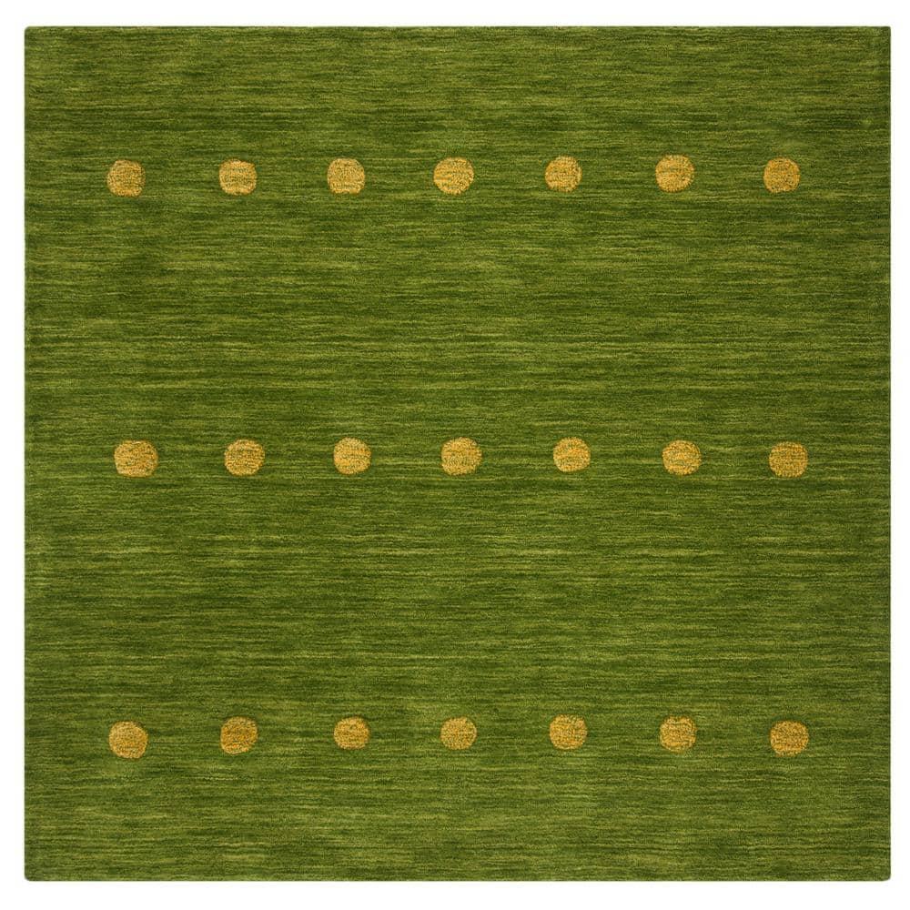 Himalaya HIM590 Hand Loomed Area Rug - Green - 6'x6' - Safavieh.
