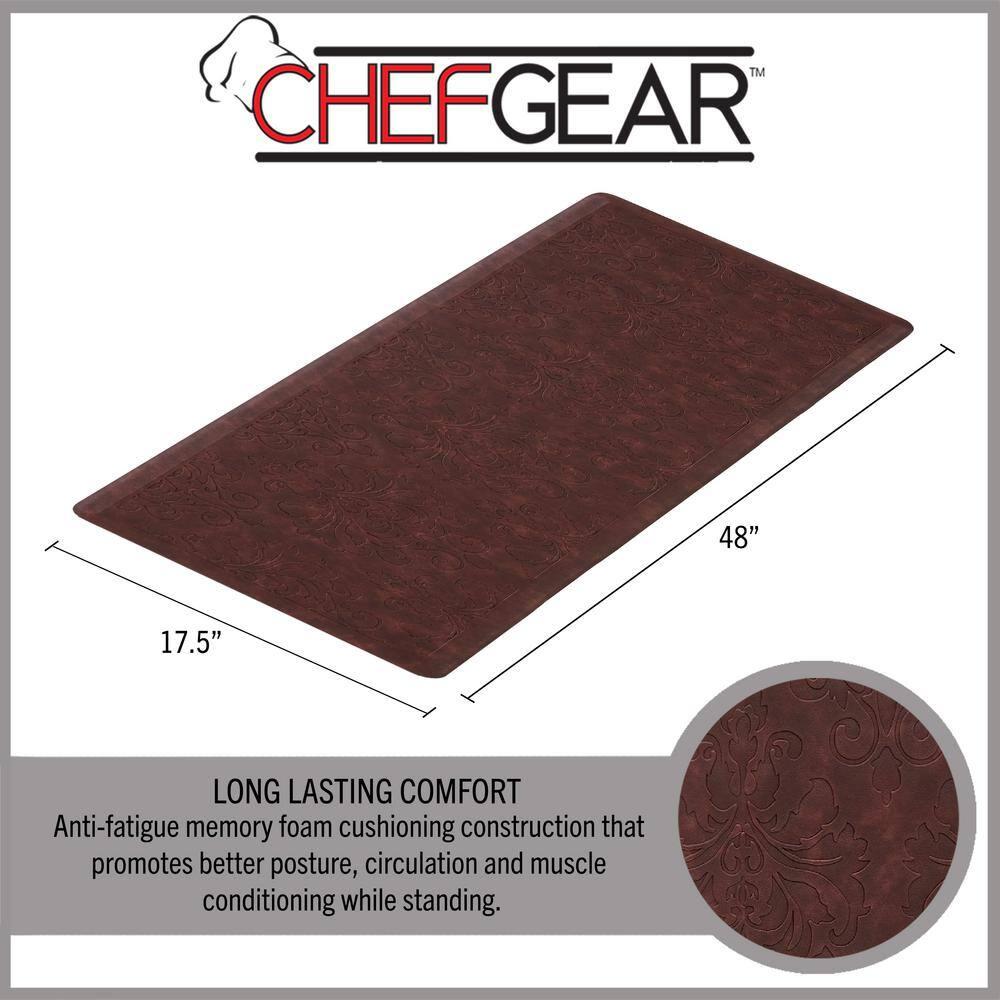 Chef Gear Embossed Soothing Comfort Anti-Fatigue Mat Set