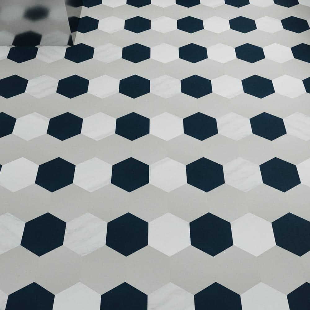 GlueCore Mosaic 28mil x 12" W x 10" L Glue Down Vinyl Tile Flooring