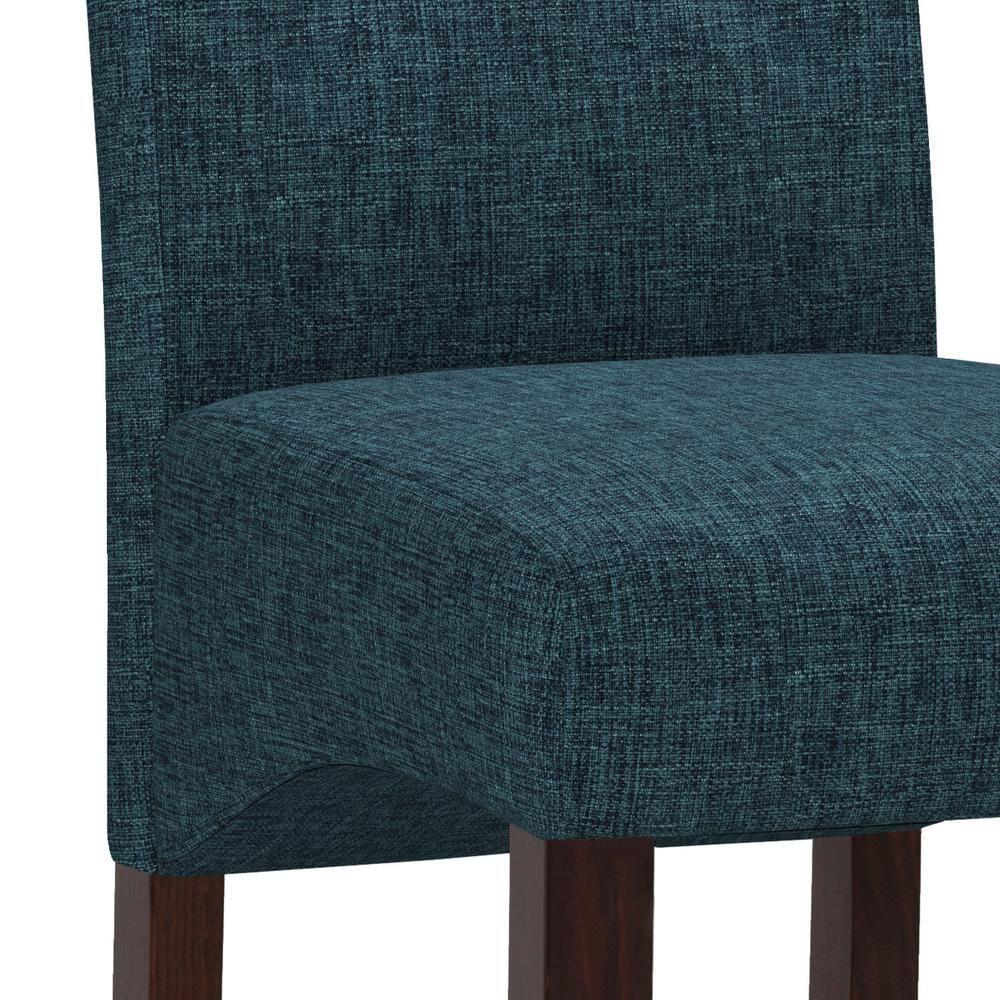Simpli Home Cosmopolitan Tufted Upholstered Dining Chair with Curved Back in Modern Style (Set of 2) (Set of 2)