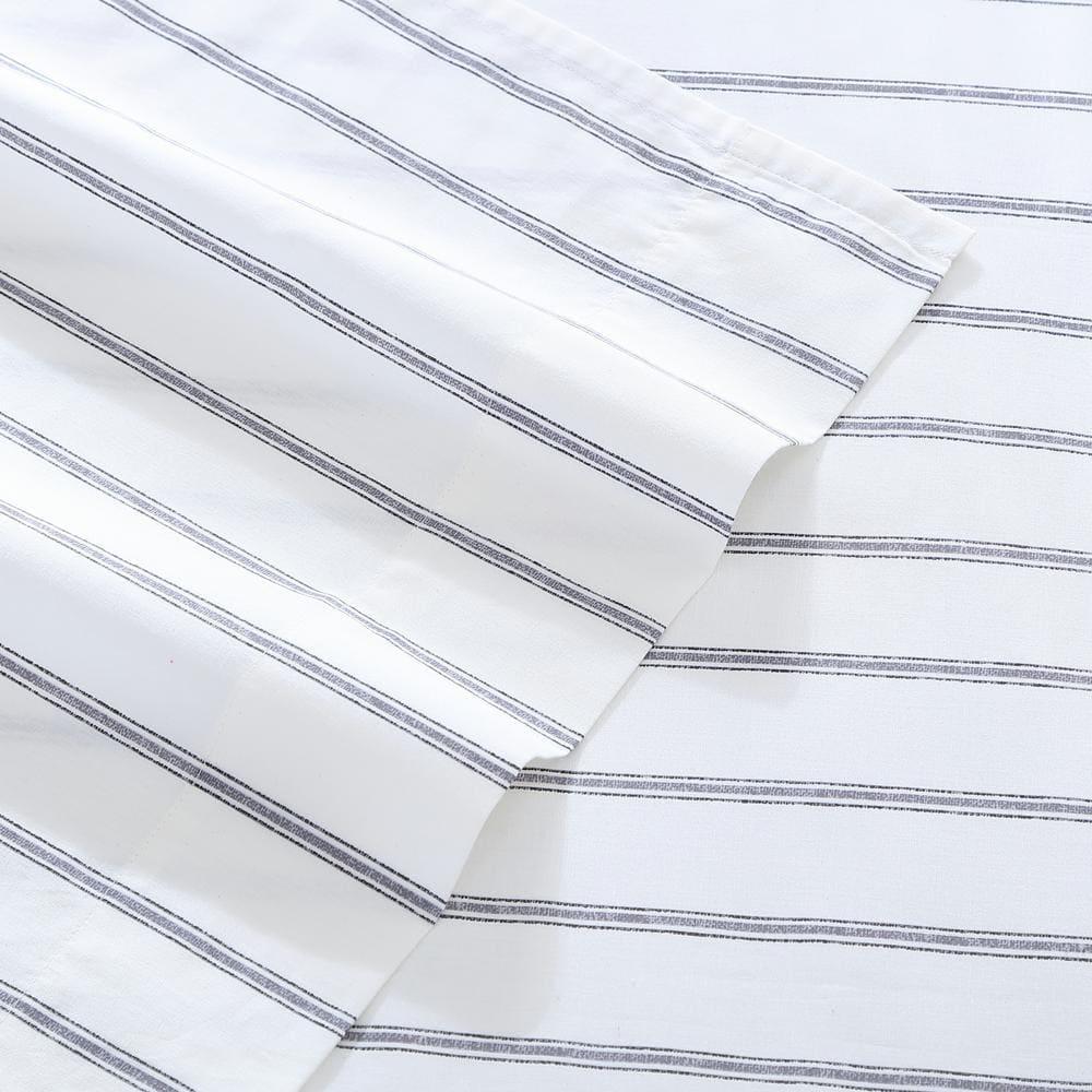 Stone Cottage Trenton Stripe Grey Queen Sheet Set