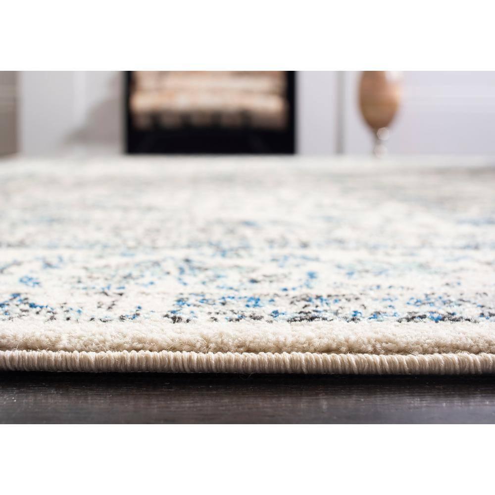 Evoke EVK220 Power Loomed Runner Rug - Ivory/Grey - 2'2"x21' - Safavieh.