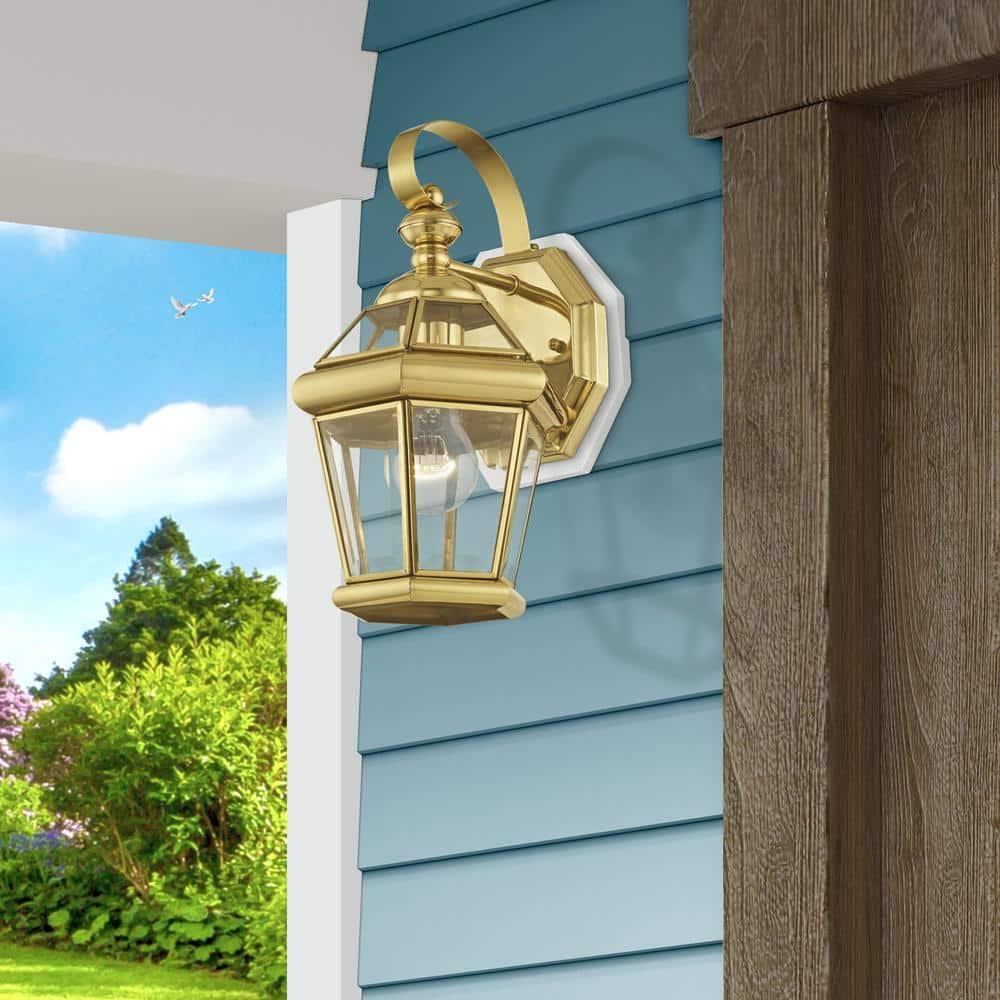 Livex Lighting Georgetown 1 - Light Wall Light in  Polished Brass