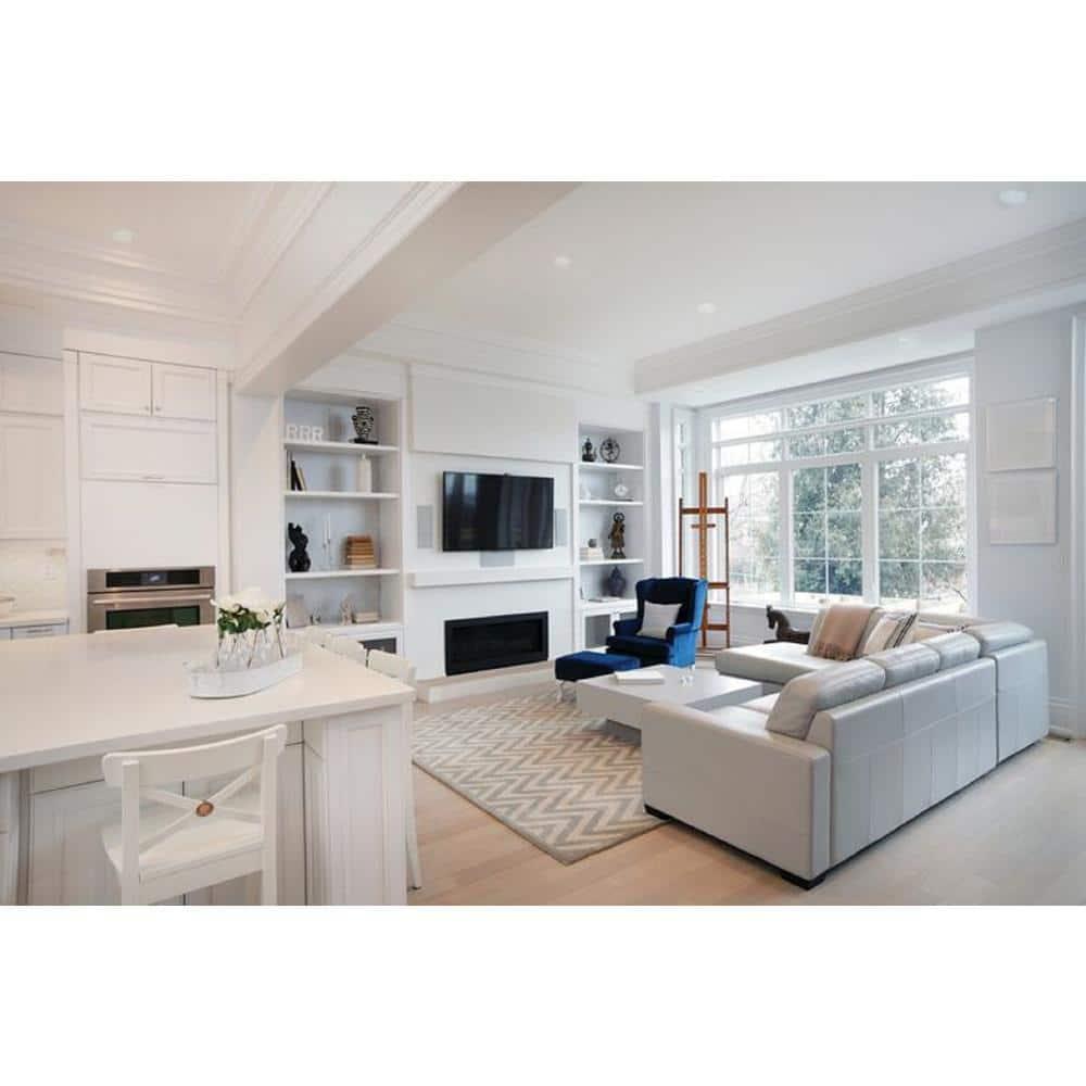 White Aluminum 6-Inch Round Recessed Lighting Trim
