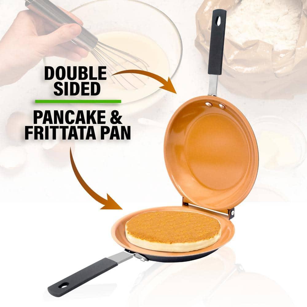 Gotham Steel Gotham Steel Nonstick Double Side Frying Pan Pancake Maker
