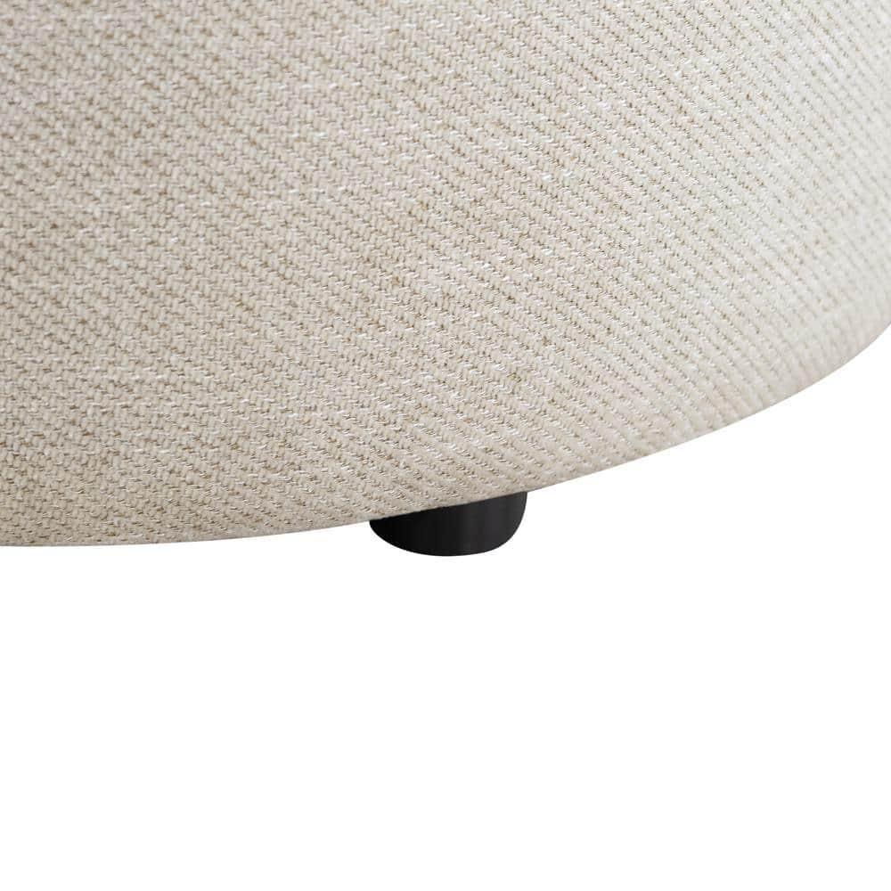 Studio Living Auckland Modern Nesting Storage Ottoman 2-Piece Set, Linen Fabric