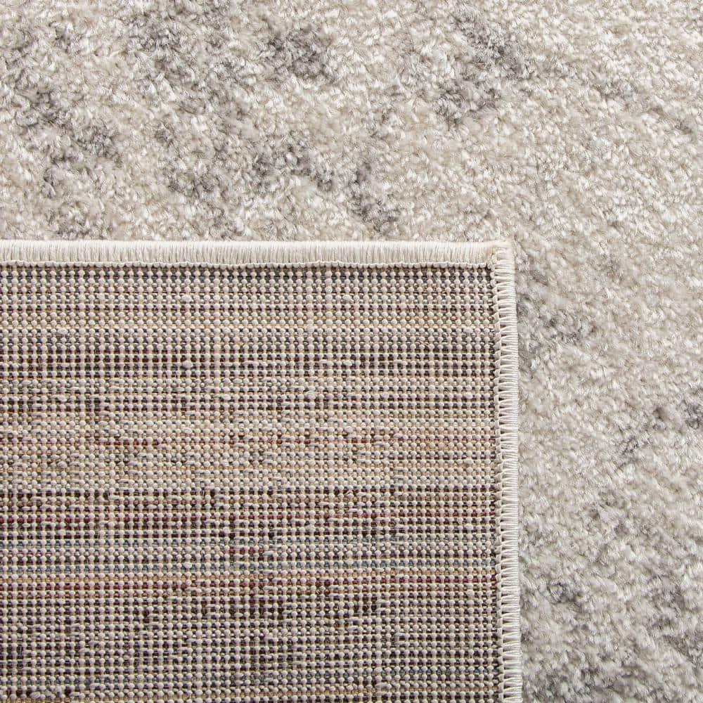 Adirondack ADR109 Machine Made Indoor Area Rug - Ivory/Silver - 6'-7"x6'-7" - Safavieh