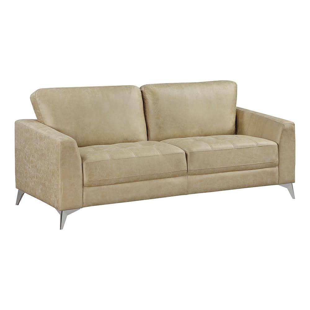 Lexicon Cazon Microfiber Sofa in Sand