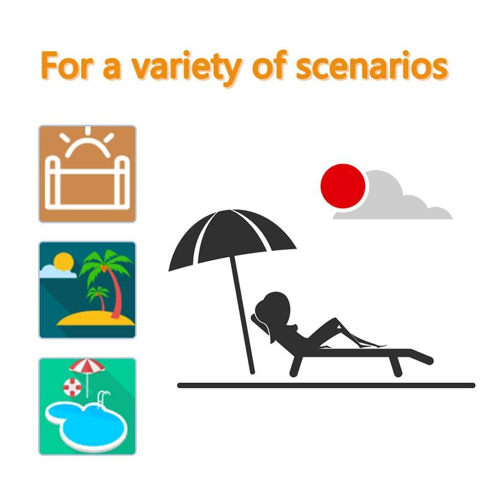 Outdoor Six Position Adjustable Chaise Lounge Chair Brown - Crestlive Products: All-Weather Aluminum Patio Lounger