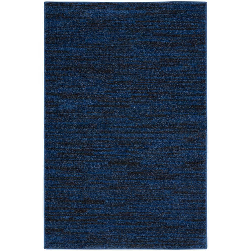 Nourison Nourison Essentials NRE01 Indoor/outdoor Area Rug - Midnight Blue 2' x 4'