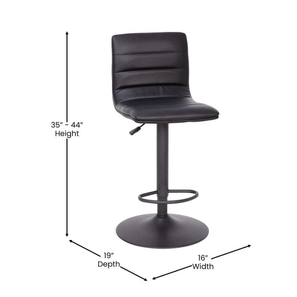 Taylor & Logan Rochester Swivel Upholstered Adjustable Height Counter Stool with Metal Frame