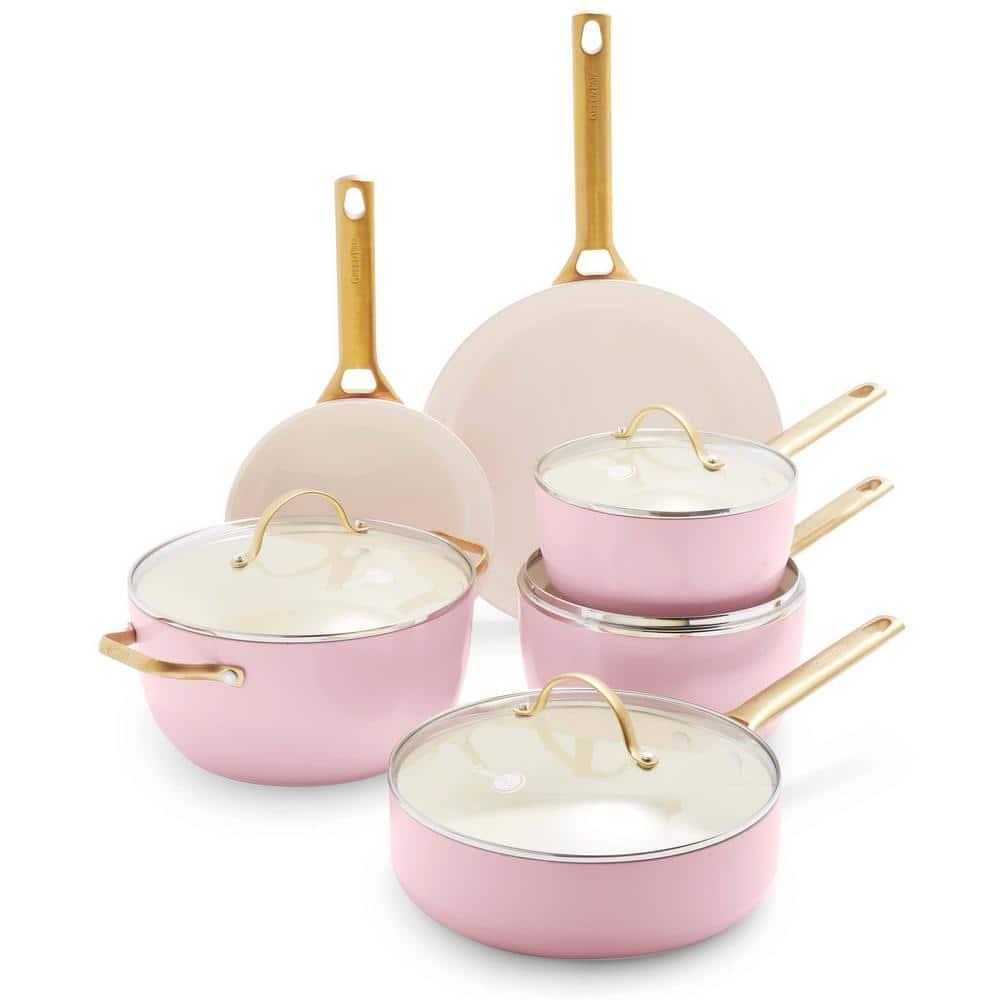 GreenPan Reserve Hard Anodized Healthy Ceramic Nonstick 10 Piece Cookware Set
