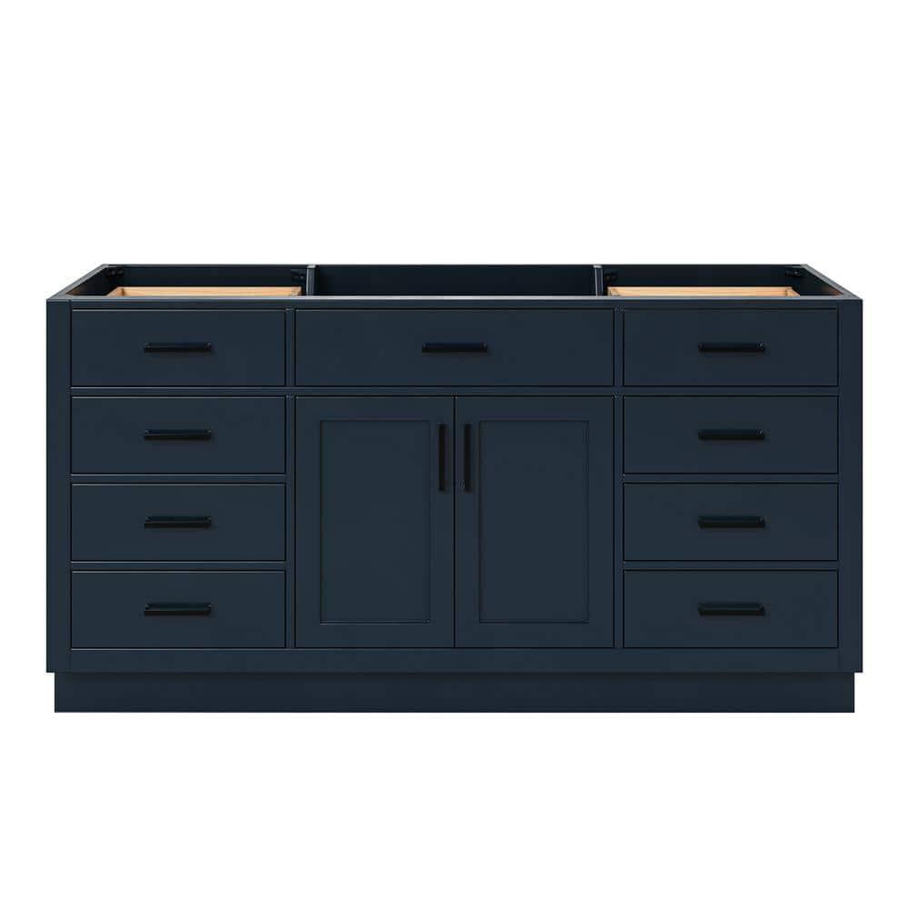 Hepburn 66 in. W x 21.5 in. D x 34.5 in. H Single Sink Freestanding Bath Vanity Cabinet without Top in Midnight Blue