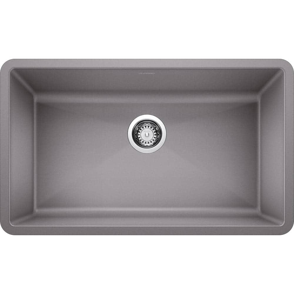 Precis SILGRANIT 32" L X 19" W Super Single Undermount Kitchen SInk