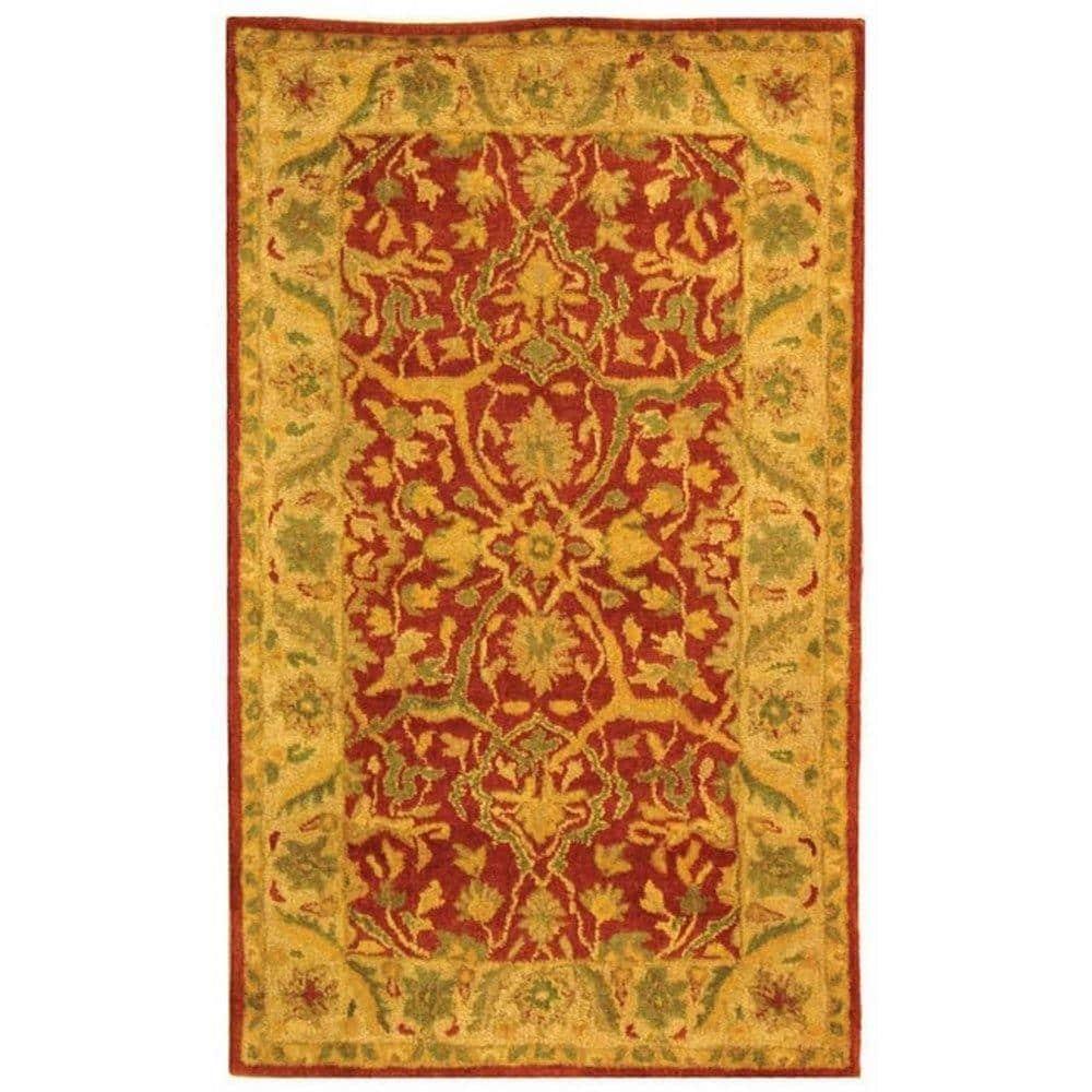 Antiquity AT14 Hand Tufted Indoor Accent Rug - Rust - 3'x5' - Safavieh