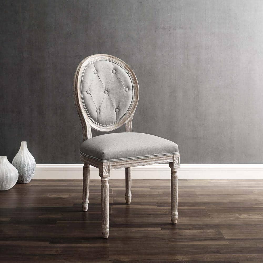 Modway Arise Vintage French Upholstered Fabric Dining Side Chair