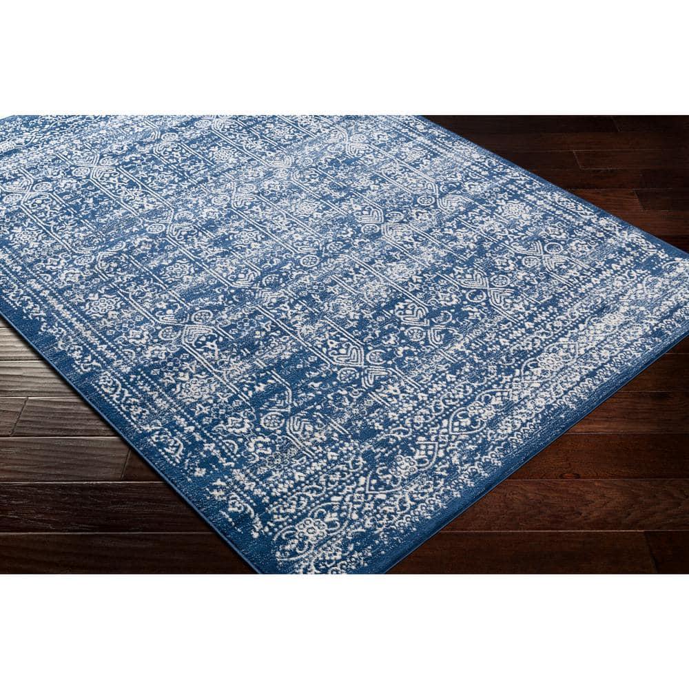 Livabliss Roma Vintage Oriental Area Rug,5'3" x 7'1",Dark Blue