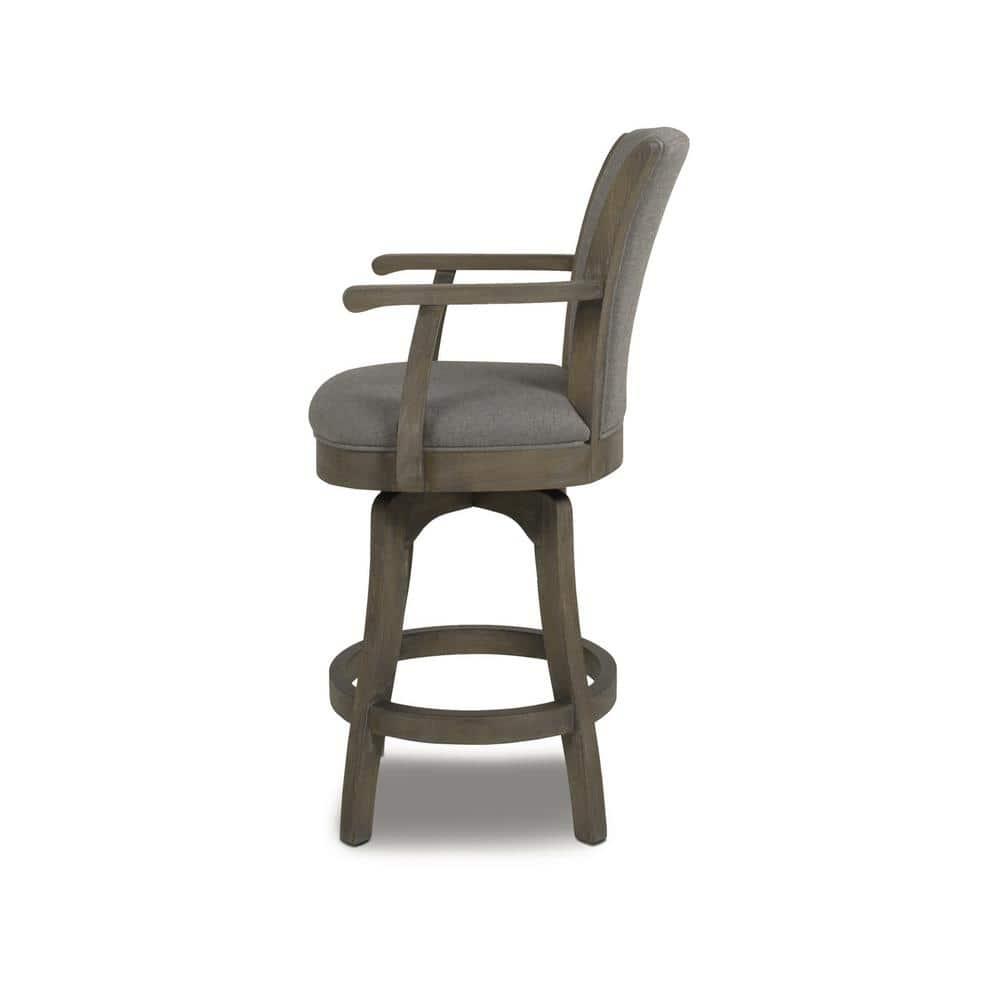 Jennifer Taylor Home Williams 27" Counter Height Bar Stool Dark Heathered Grey