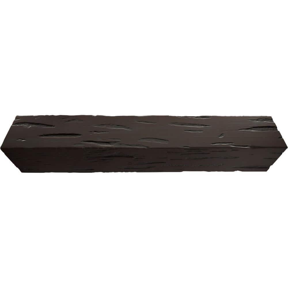 Ekena Millwork Pecky Cypress Endurathane Faux Wood 3-Sided Ceiling Beam (U-beam)