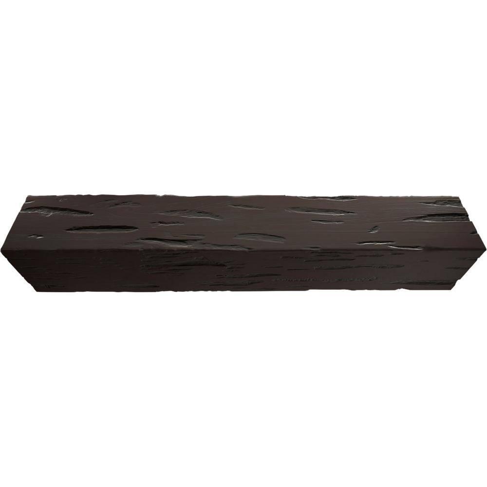 Ekena Millwork Pecky Cypress Endurathane Faux Wood 3-Sided Ceiling Beam (U-beam)