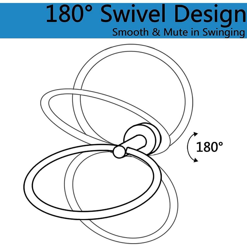 Bathroom Wall Mounted Towel Ring Towel Holder Hand Towel Bar in Stainless Steel Brushed Gold